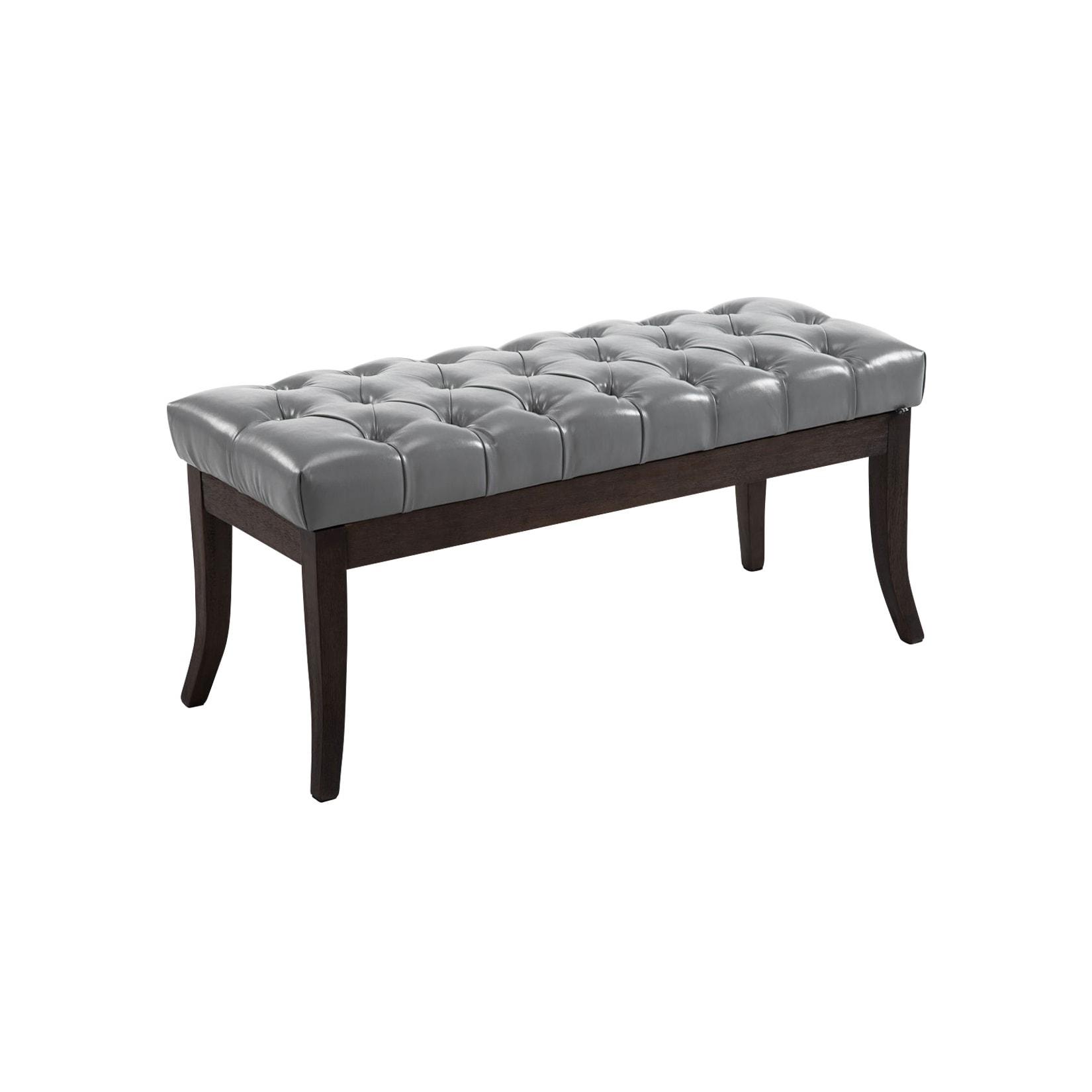 CLP Sitzbank Ramses Kunstleder antik-dunkel 100 Farbe: grau, Größe: 100 cm