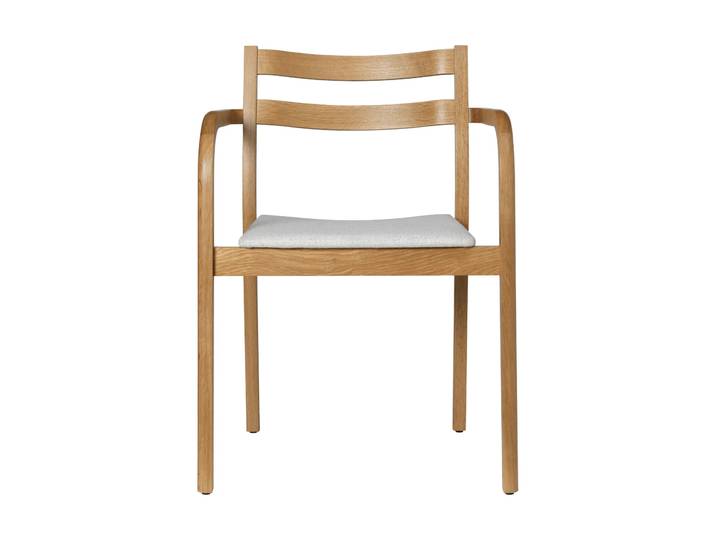 Ferm Living Boda Armlehnstuhl Gepolsterte Sitzfläche, natural oak-off-white