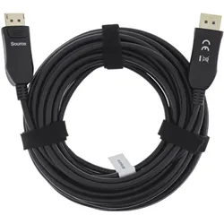 INLINE DisplayPort 2,1 AOC Kabel, UHBR 13,5, optisch, aktiv, schwarz, 25m