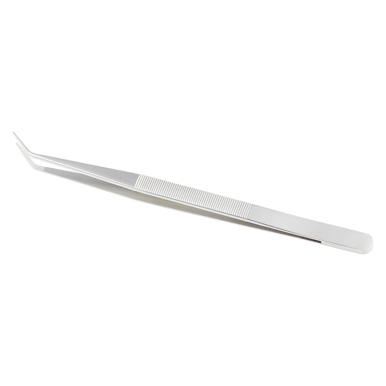 RS PRO Edelstahl Pinzette Säurebeständig, Spitze Geriffelt, 150 mm (1369795)