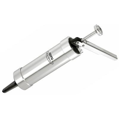 Gebäckpresse GEFU "COOKIE", silber, B:6cm L:21,5cm T:6cm Ø:5cm, Aluminium, Kunststoff, Gebäckpressen, vielseitig, präzise Dekoration, robust und langlebig