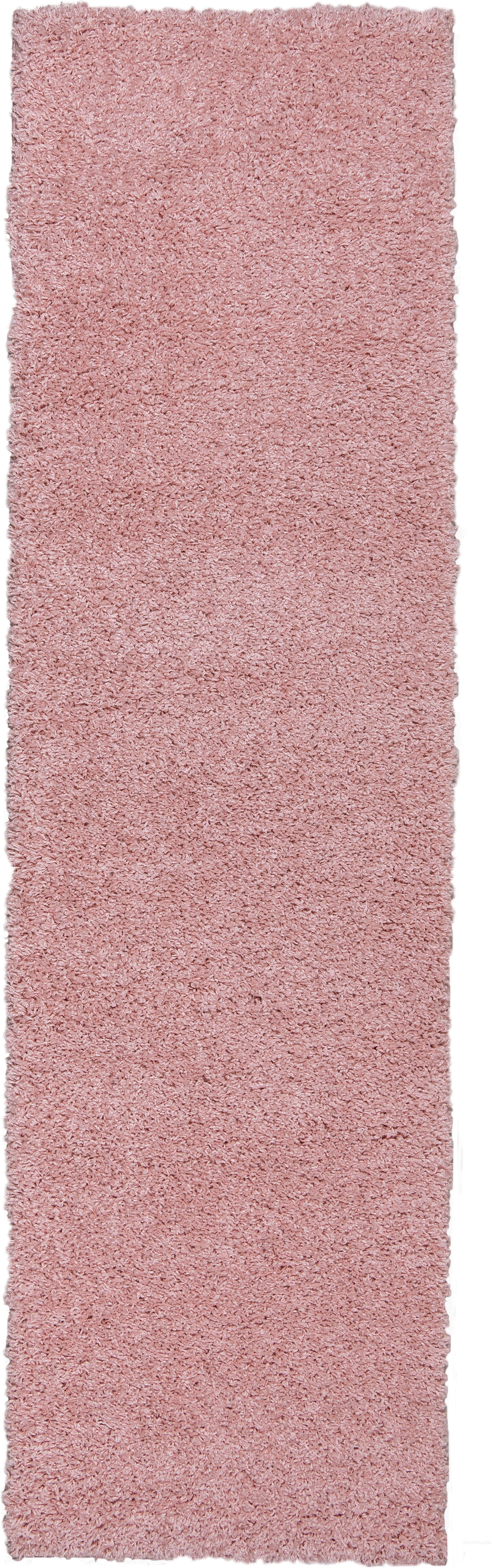 Hochflor-Teppich OTTO HOME "Aviv, in Standard- und Premium-Qualität, 30 mm oder 45 mm Höhe" Gr. 11, rosa, Teppiche, B : 67cm 1 Stk., 45mm, Premium - Höhe 45mm, Gewicht 2,36 kg/m², L: 230cm, Kunstfaser, Hochflor-Teppich, Uni Farben, einfarbig, weich, kusch