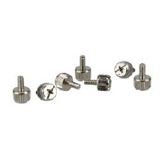 InLine 6x 12mm silber Rändelschrauben für Gehäuse (77770A)
