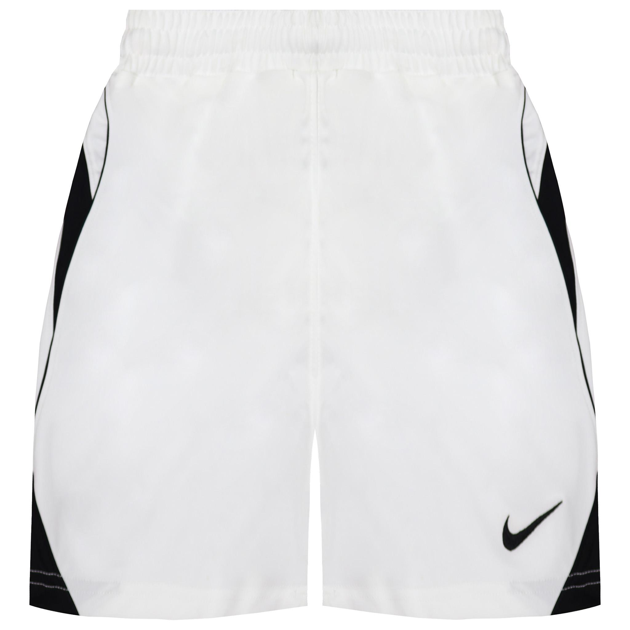 Nike Stretch Taille Wit/Zwart Grafisch Logo Jongens Shorts 217258 100