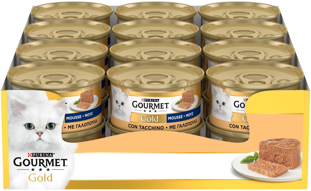 Gourmet Gold Mousse Lattina Multipack 24x85G TACCHINO