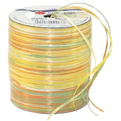PRÄSENT Bastband »Raffia-Multicolour« Frühlingsfarben, 0.3 cm