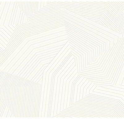 York Wallcoverings Dotted Maze White Wallpaper