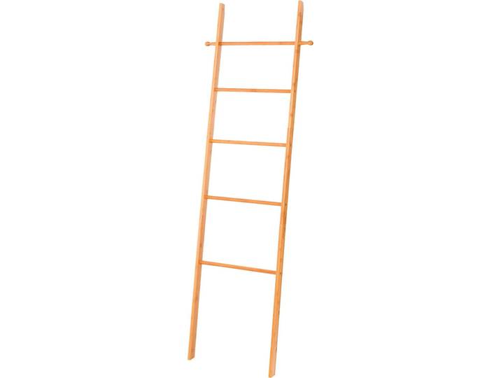 Handtuchleiter WENKO Bahari , braun, B:43cm H:170cm T:33cm, Bambus, Handtuchhalter, Handtuchleiter, Bambus, Handtuchhalter