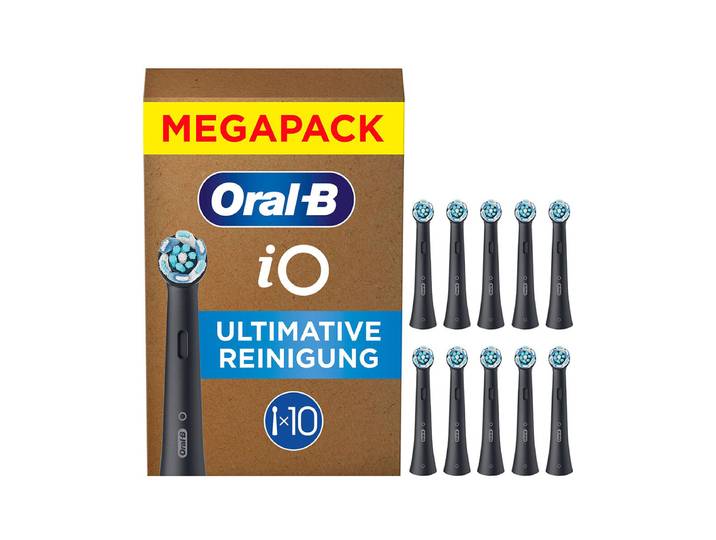 Oral-B iO FFU Ultimative Reinigung Aufsteckbürsten 10er Schwarz