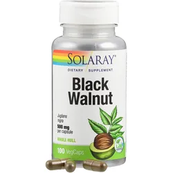Schwarze Walnussschalen Solaray 100 ST