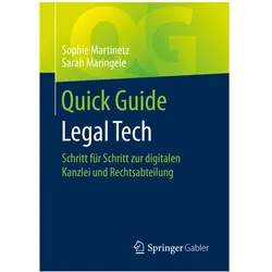 Quick Guide Legal Tech, Fachbücher von Sophie Martinetz, Sarah Maringele