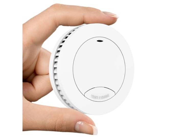 Aroha Safety Pro Mini Détecteur Fumée - Batterie 10 Ans - Alarme Incendie
