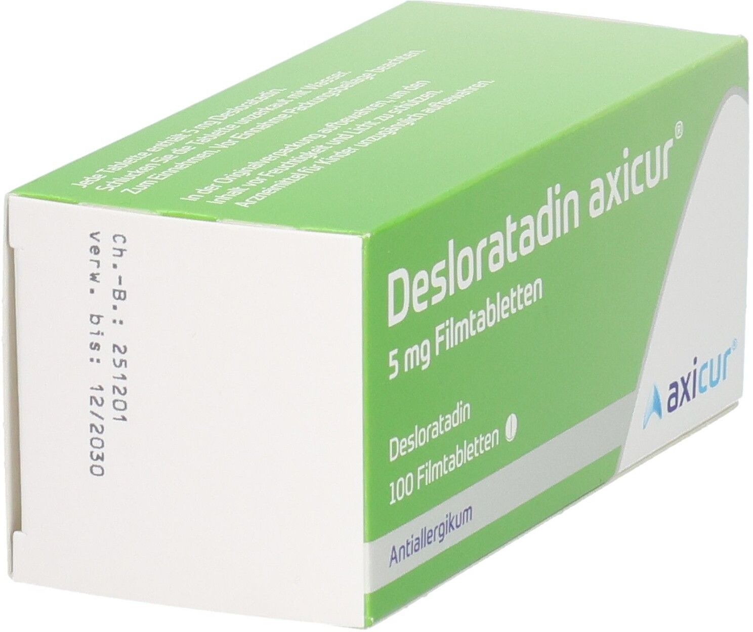 Desloratadin axicur 5 mg Filmtabletten 100 St