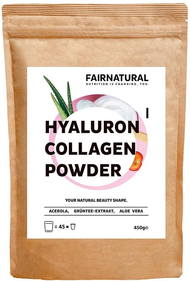 Fairnatural Kollagen Hyaluron Pulver + Vitamin C