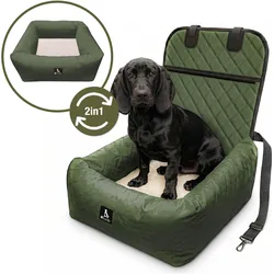 Bluzelle Hunde Autositz & Hundebett 2-in-1 (Katze, Waschbar), Tiertransport