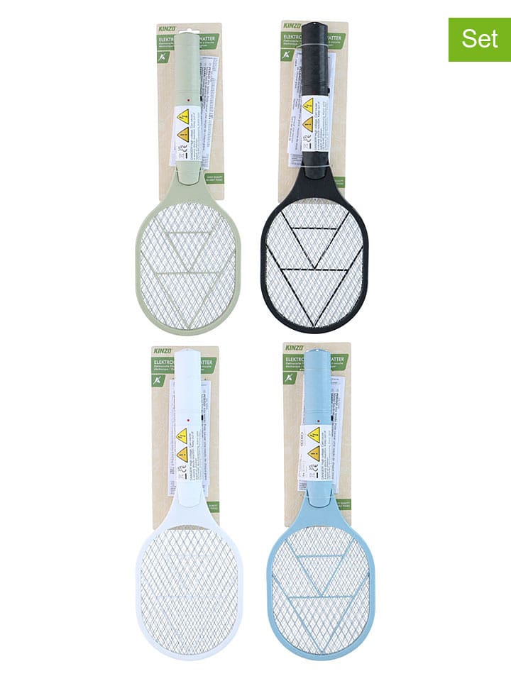 KINZO 2er-Set: Elektr. Fliegenklatschen - (L)45,5 x (B)16 cm (Überraschungsprodukt) - onesize