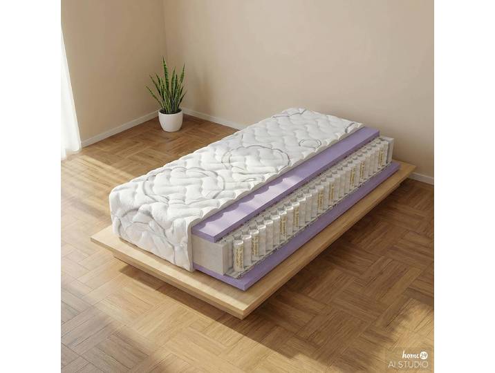 Matelas à ressorts ensachés Oxygen Fresh 80 x 200cm Autres Blanc