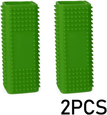 Inspire Picks FurSweep Silicone Pet Hair Removal Brush Rubber Cleaning Brush For Dog & Cat Hair (GSZ01) 2pcs green Green