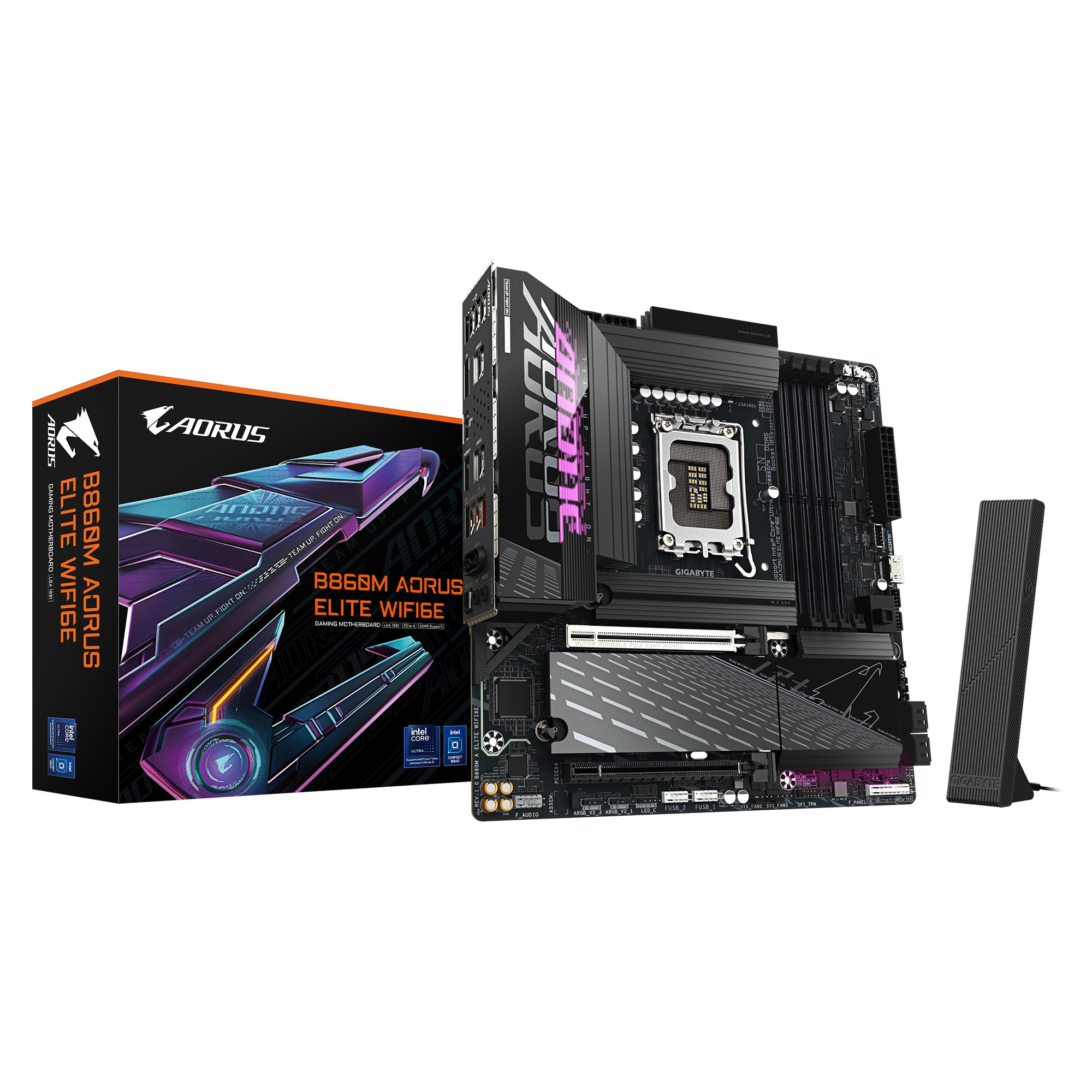 GIGABYTE B860M AORUS ELITE WIFI6E Micro-ATX Mainboard - Sockel 1851