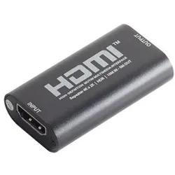 Passiver HDMI-Verstärker, HDMI-A zu HDMI-A Repeater, 4K 60Hz, HDCP, 18 Gbit/s, Metallgehäuse