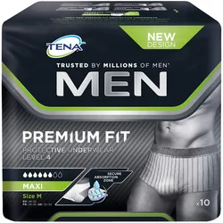 Tena, Inkontinenzhygiene, Men Premium Fit Protective Underwear Level 4 M Karton (12x, M)