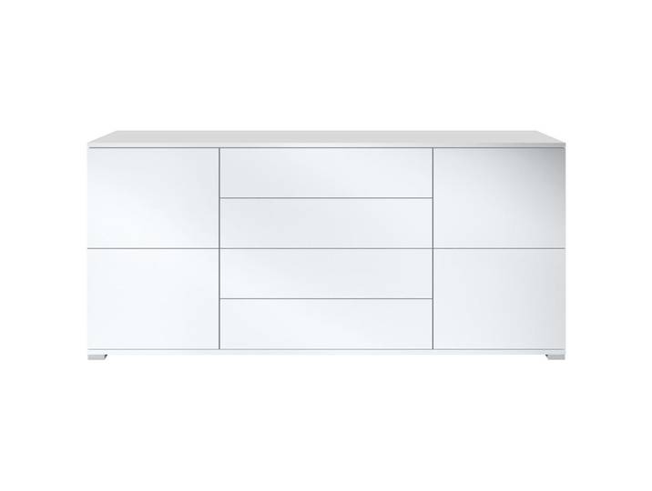 Vladon Sideboard Rova Weiß matt, 166.5x75.5x35 cm, Kleinmöbel, Kommoden, Sideboards
