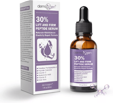 USA Free Shipping Shop Anti Aging Face Serum, Matrixyl, Peptide Boost & Hyaluronic Acid For Wrinkle Reduction & Firm Skin 1 Fl Oz