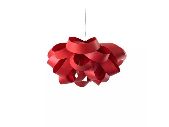 LZF Pendelleuchte Agatha - Red (Rot) , Small Natur, Skandinavisc