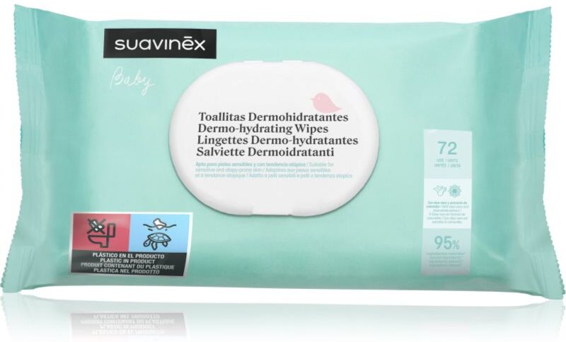 Suavinex Baby Dermo-hydrating Wipes wet wipes for face and body 72 pc