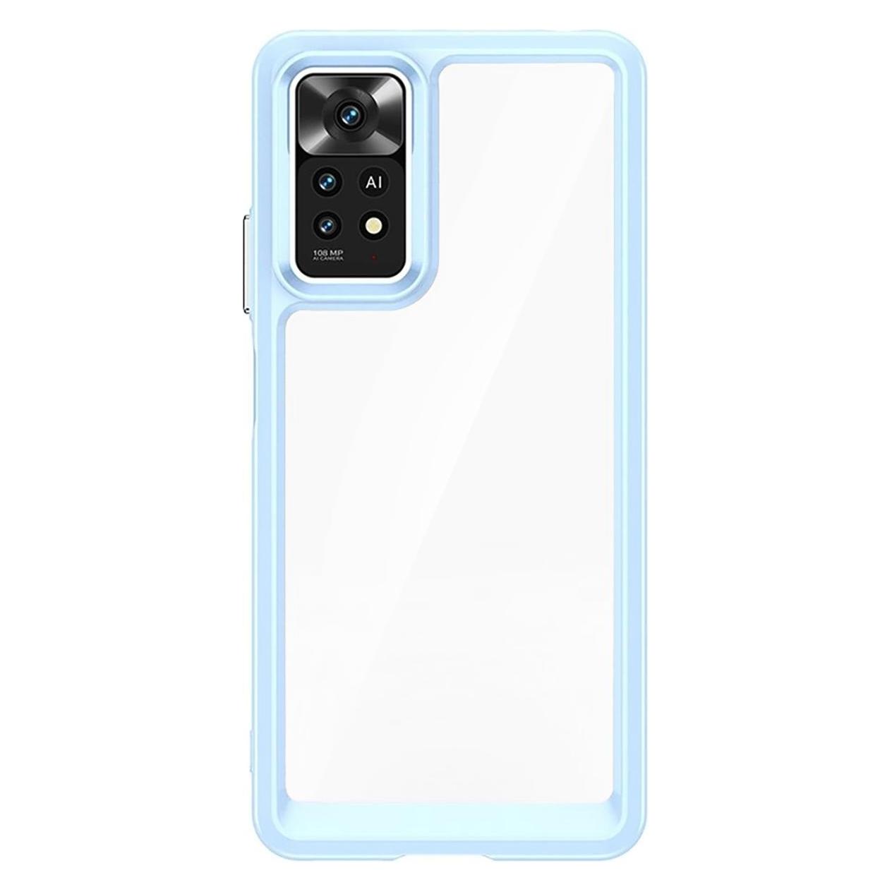 Hurtel Outer Space Case für Xiaomi Poco M4 Pro Cover mit flexiblem Rahmen blau (Xiaomi Poco M4 Pro 5G) (1404978613)
