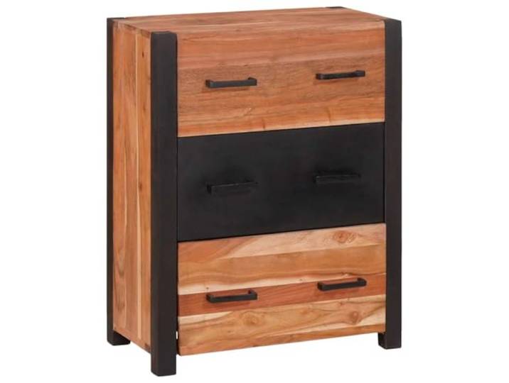 GKMBCVDFR Sideboard 3 pcs Braun 55 x 30 x 75 cm Massivholz Akazie Moderner Stil, Regalböden, Schubladen, D-Griffe, für Wohnzimmer