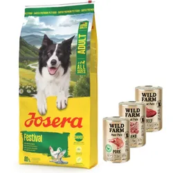 JOSERA Festival 12.5kg + Wild Farm Pate MIX 3x400g