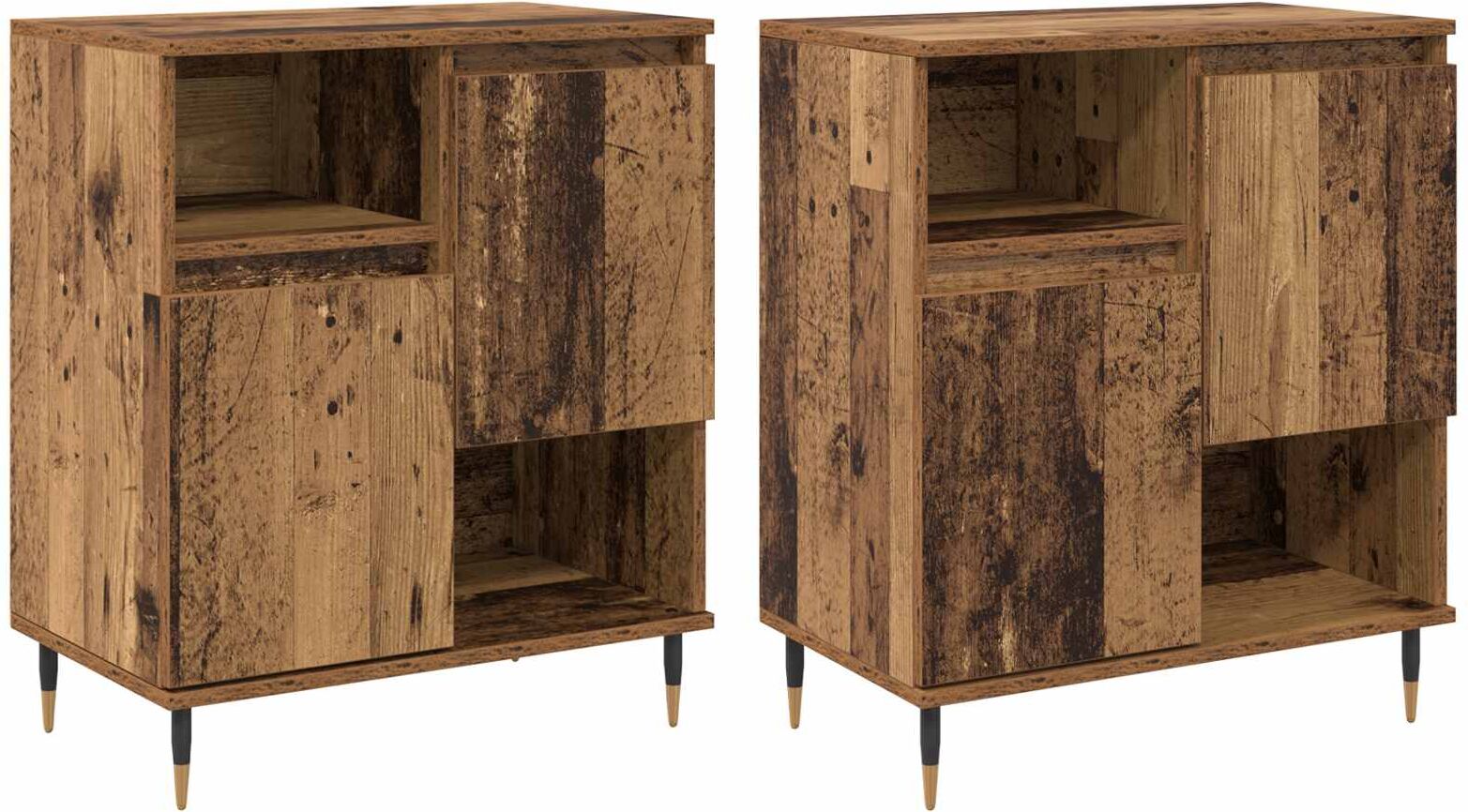 vidaXL Buffets 2 pc Bois ancien