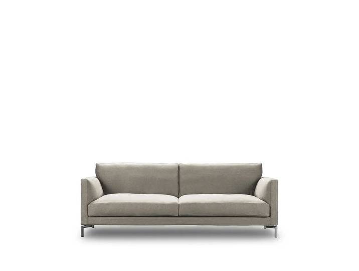 Eilersen Mission Sofa Stoff Tangent 37 beige-240-Stahl