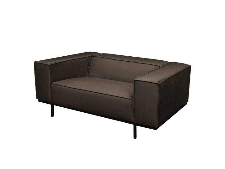 Fauteuil Kups I Marron/Marron foncé Velours Onoli 130 x 70 x 95cm
