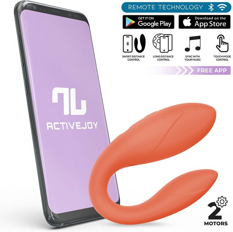 Intoyou Vibromasseur pour couple avec application - Orange