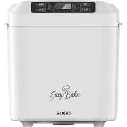 Sogo 10722 - Broodbakmachine Easy Bake, Brotbackautomat, Weiss