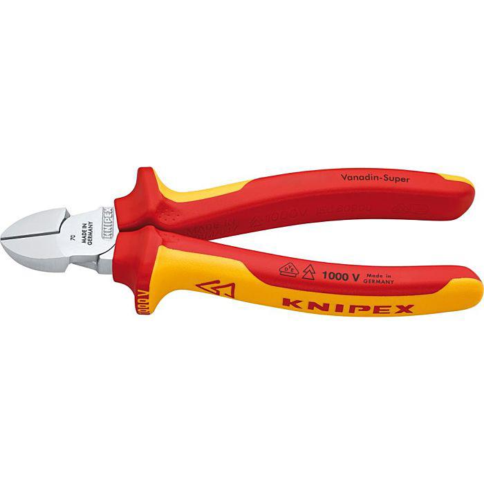 KNIPEX Seitenschneider 7006180, 180mm Mehrkomponenten-Griffen