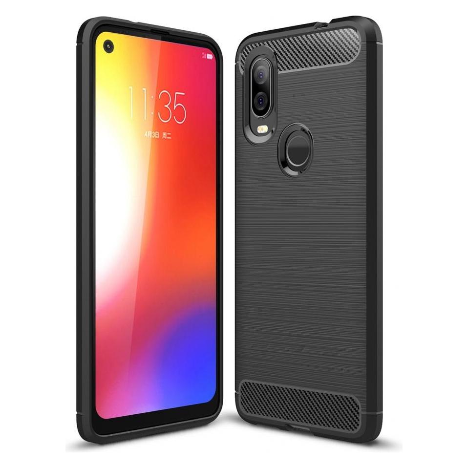 Screenguard Motorola One Vision Hülle Carbon Brushed Soft TPU (Motorola One Vision) (00025110)