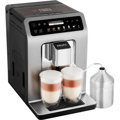 KRUPS Kaffeevollautomat "EA894T Evidence Plus", grau (titansilberfarben), B:24cm H:36,3cm T:37,2cm, Kaffeevollautomaten, mit vielen technischen Innovationen und Bedienungshighlights, Kaffeevollautomat