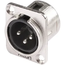 HICON XLR Einbaustecker 3pol HI-X3DM