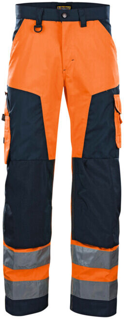 BLAKLÄDER Pantalon de sécurité haute visibilité, orange / marine, taille DE: 24 (156618115389D96)