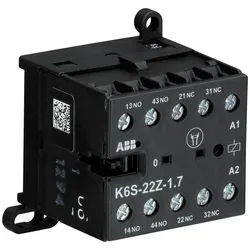 ABB K6S-22Z-1.7-71 Kleinhilfsschütz, 24 V DC, 1,7 W GJH1213001R7221