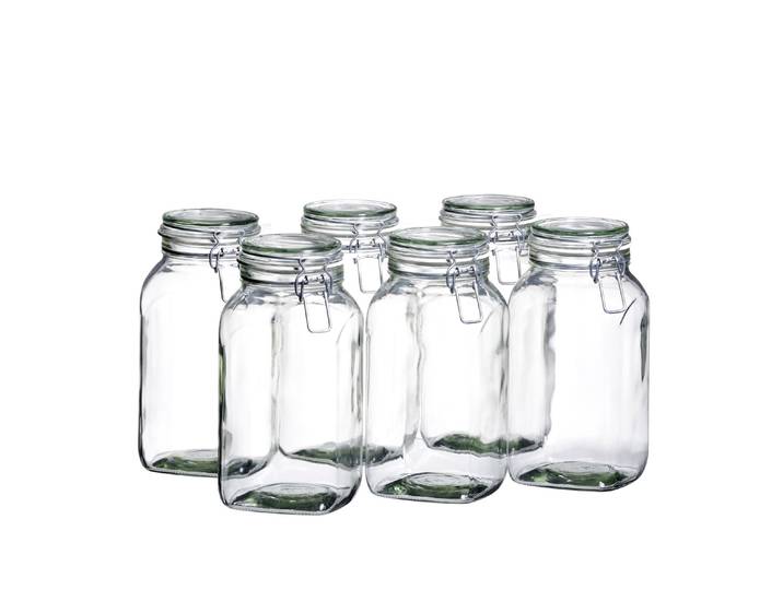 Einmachglas MÄSER Gothika , bunt (transparent), Lebensmittelaufbewahrungsbehälter, Einmachglas