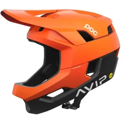 POC Otocon Race MIPS Helm Fluorescent Orange AVIP/Uranium Black Matt Gr. M (55-58 cm)