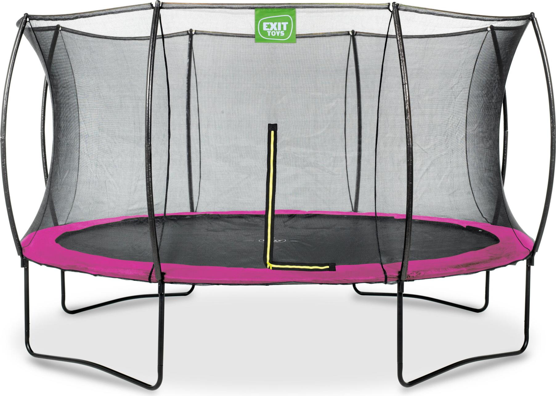 EXIT Silhouette Trampolin ø366cm, auf Beinen, Rund, für Kinder, Rosa