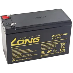 Long Avacom 12V 7AH BLEI-SÄURE-BATTERIE F1 (WPS7-12), USV Zubehör