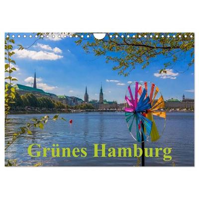 Grünes Hamburg (Wandkalender 2027 DIN A4 quer), CALVENDO Monatskalender