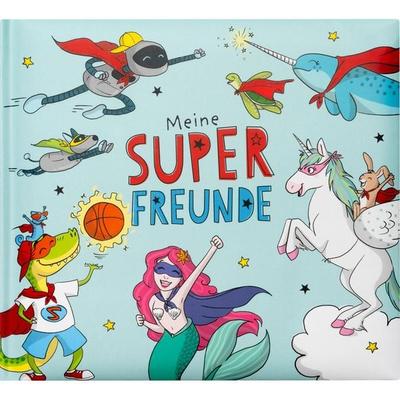 Freundebuch Motiv Blau 'Meine Super Freunde'; von , Sheepworld AG