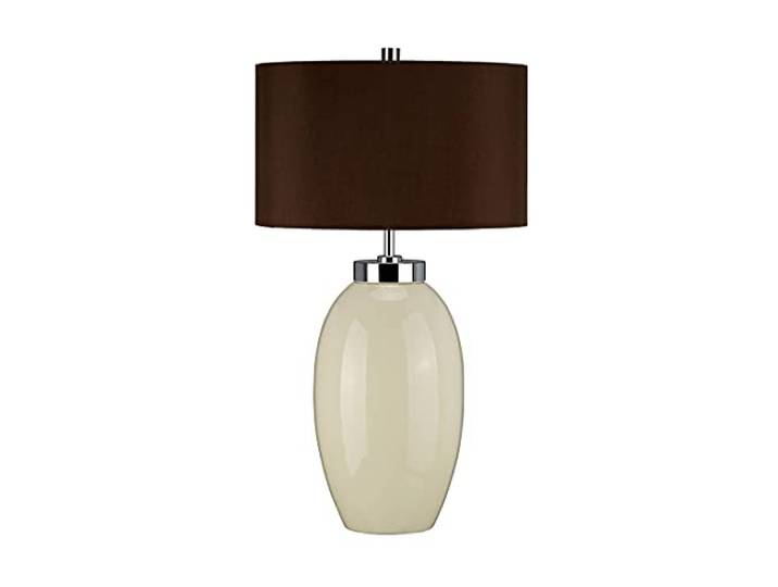 Elstead Victor - 1 lichte kleine tafellamp - crème, E27